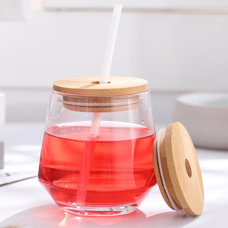 فيكاسكي (VICASKY) – غطاءين لجرارات المايسون (Mason Jars) بفتحة للقشة، قطر 70 مم، قابلين لإعادة الاستخدام، مثاليين لجرارات المشروبات الزجاجية ذات الفوهة العريضة، ويمكن استخدامهم أيضًا كأكواب متعددة الأغراض في المطبخ لعمليات التعليب. - Image 4
