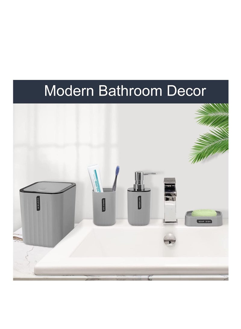 SANITARY Ware's Window 4-Piece Bathroom Accessories Set-Grey - Image 3