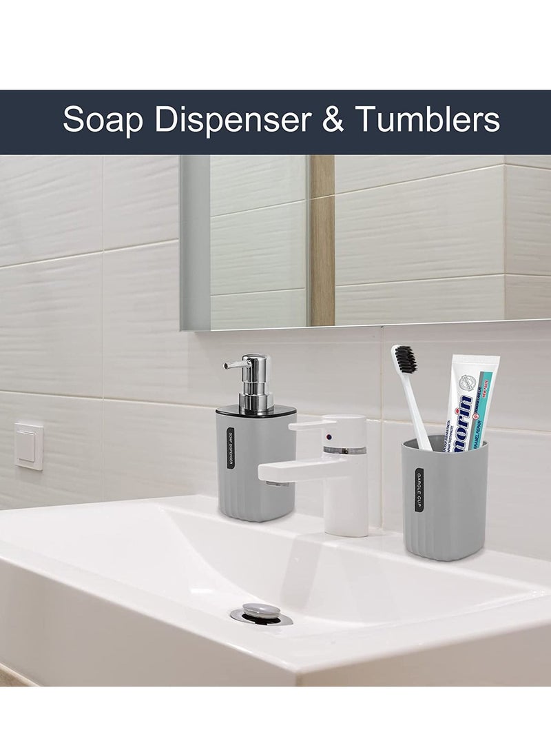 SANITARY Ware's Window 4-Piece Bathroom Accessories Set-Grey - Image 5