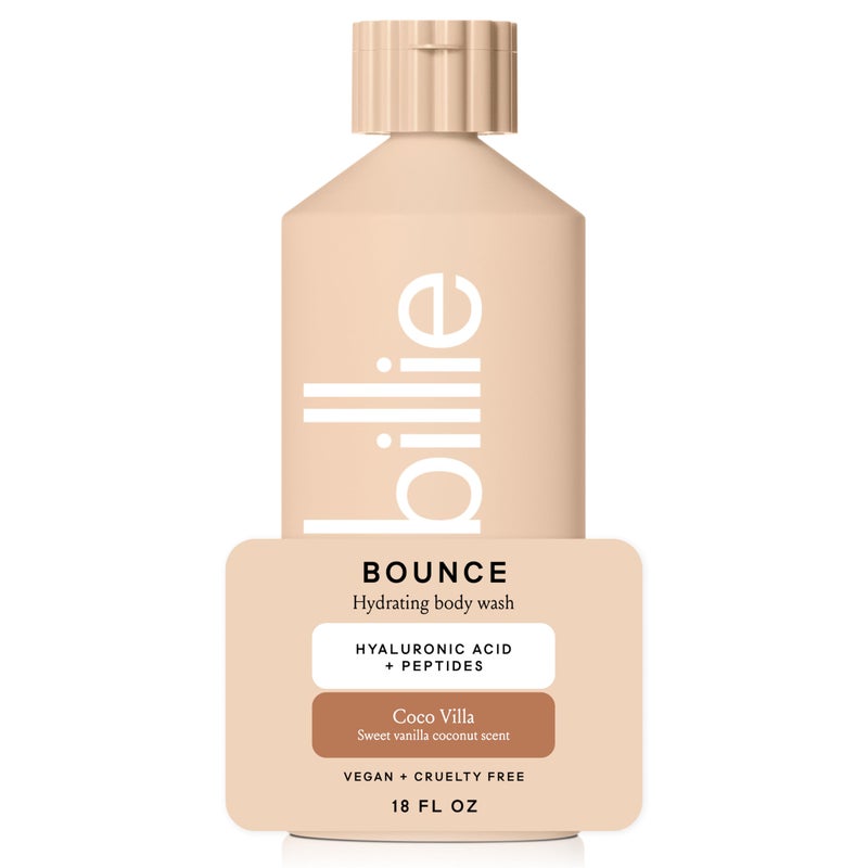 Billie Bounce, Hydrating Body Wash, Hyaluronic Acid + Peptides, Hydrating & Replenishing,18Fl Oz - Image 1