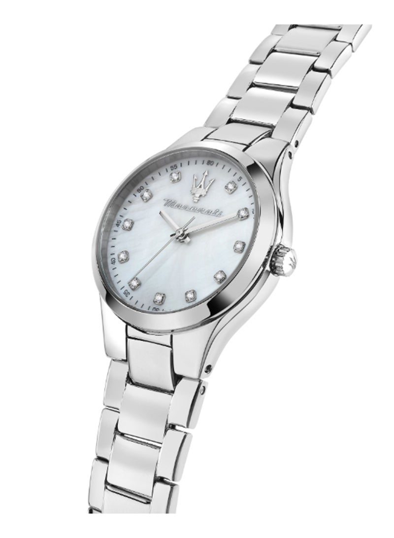 Maserati Women's  White Dial Stainless Steel Watch - 30 MM - R8853151504 - Image 5