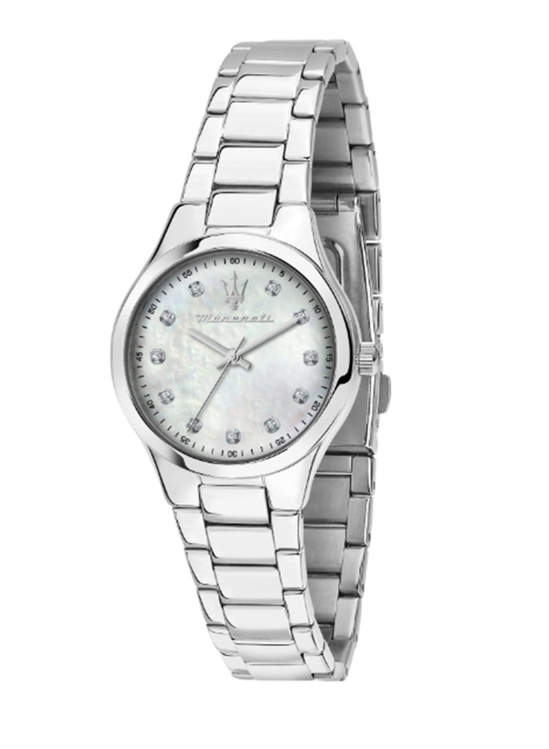 Maserati Women's  White Dial Stainless Steel Watch - 30 MM - R8853151504 - Image 1