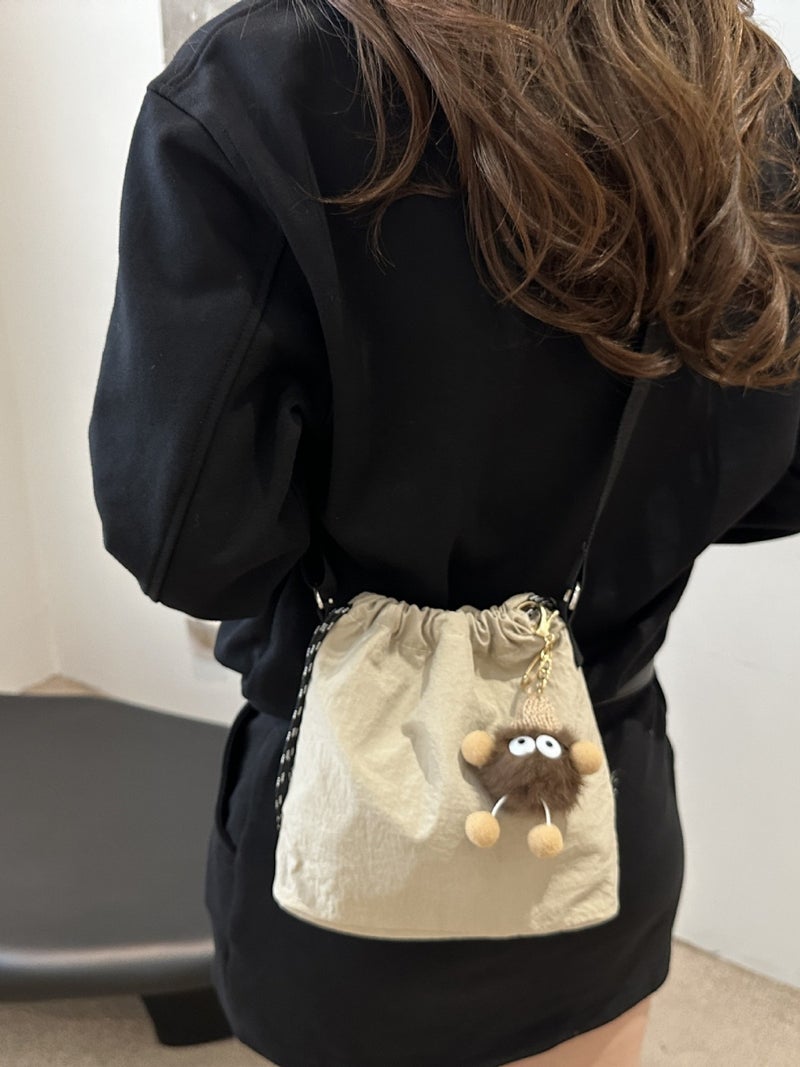Super Fire Casual Nylon Cloth Bucket Bag Women'S Fashionable Summer Student Class Shoulder Crossbody Bag Small Bag - Image 3