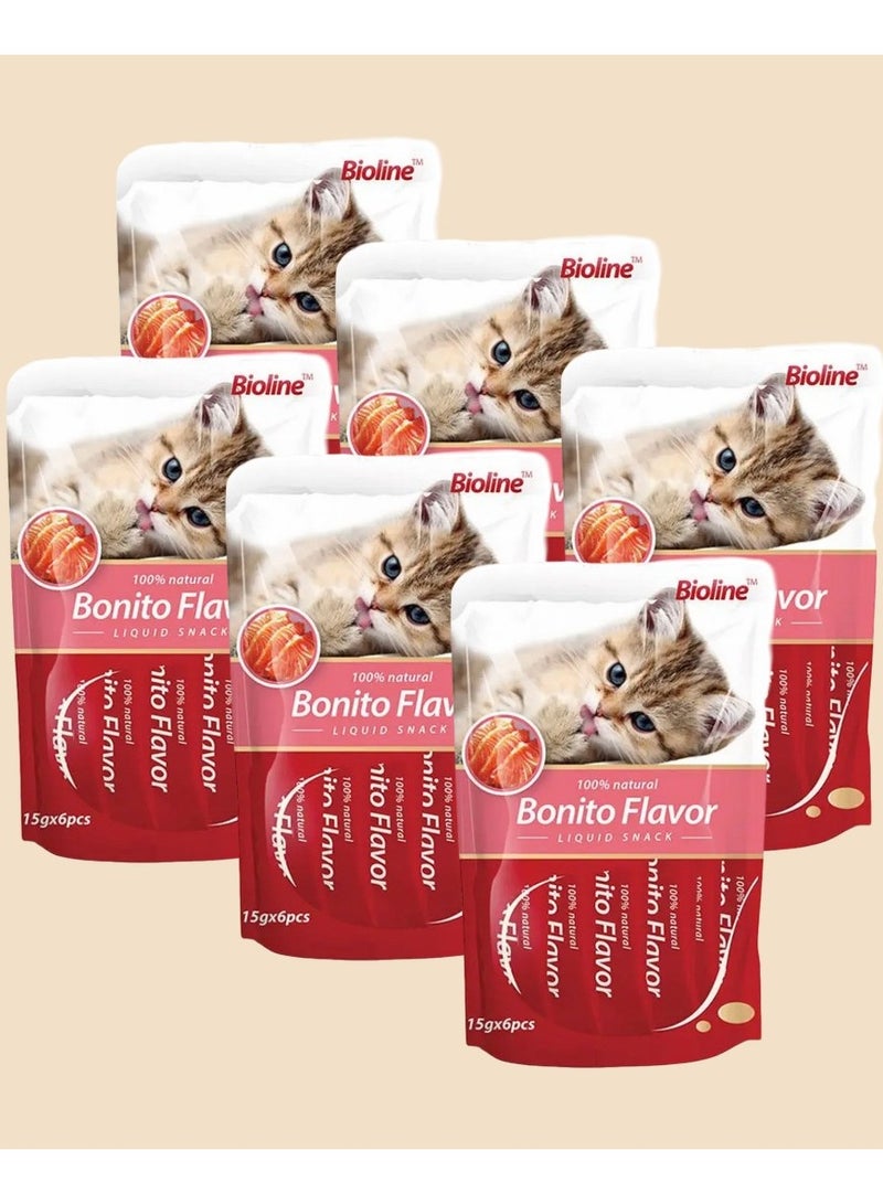 بايولاين مكافآت القطط بيولاين بونيتو ​​(عبوة من 6 قطع)