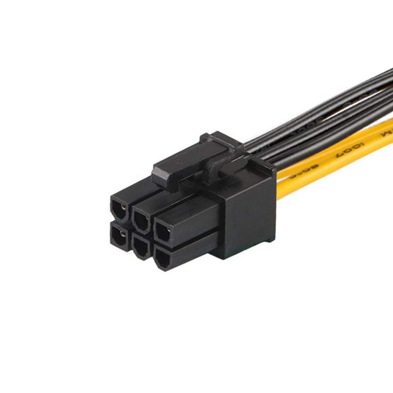 JD 6 Pin to SATA Power Cable, (3 Pack) SATA 15 Pin to 6 Pin PCI Express (PCIe) Graphics Video Card Power Adapter (20 cm/8 Inch) - Image 4