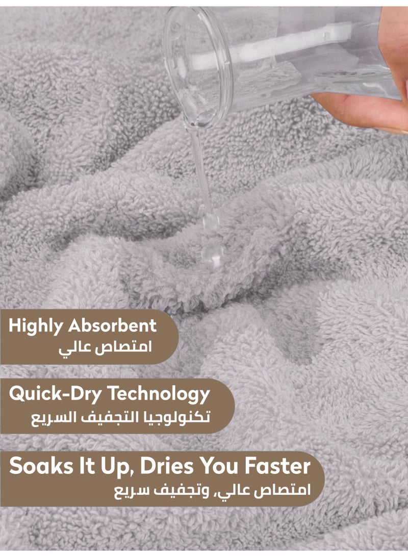 دوناتيلا منشفة حمام فاخرة من القطن المشط %، قطعة واحدة، مقاس كبير  ×  سم،  جرام، عالية الامتصاص، سريعة الجفاف، أفضل منشفة للحمام والسبا والفندق - Image 4