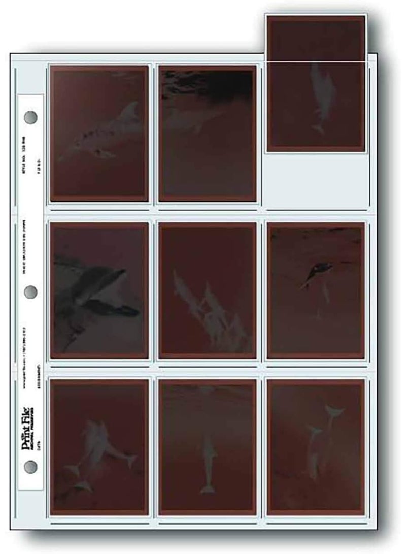 Print File Print File Pkg 25 Archival 120 Negative Preservers. Holds 9 Individual 6x7 Sleeved Negatives or 18 collectable Cards or 2 1/2 x 3 1/2" Wallet Size Prints  - Image 3