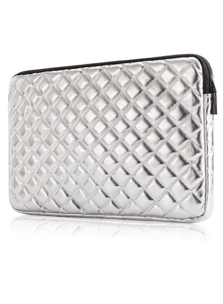 Energy case 15.6-inch Laptop Sleeve, Energy Case Soft Protective Zippered Sleeve Compatible with 15.6-inch Notebooks, Ultrabooks, and Chromebooks (Silver)  - Image 3