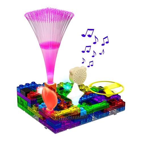 E-Blox EBLOX Build Your Own Glowing LED FM Radio Kit 395 Fun STEM Electrical Science Projects Building Blocks Circuit Toy Set for Kids Birthday Gift Boys Girls 8 - Image 5