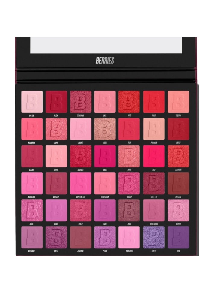 BEAUTY BAY Beauty Bay 42 Color Eyeshadow Palette - Berries  - Image 1