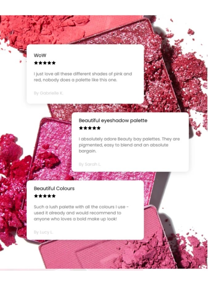 BEAUTY BAY Beauty Bay 42 Color Eyeshadow Palette - Berries  - Image 5