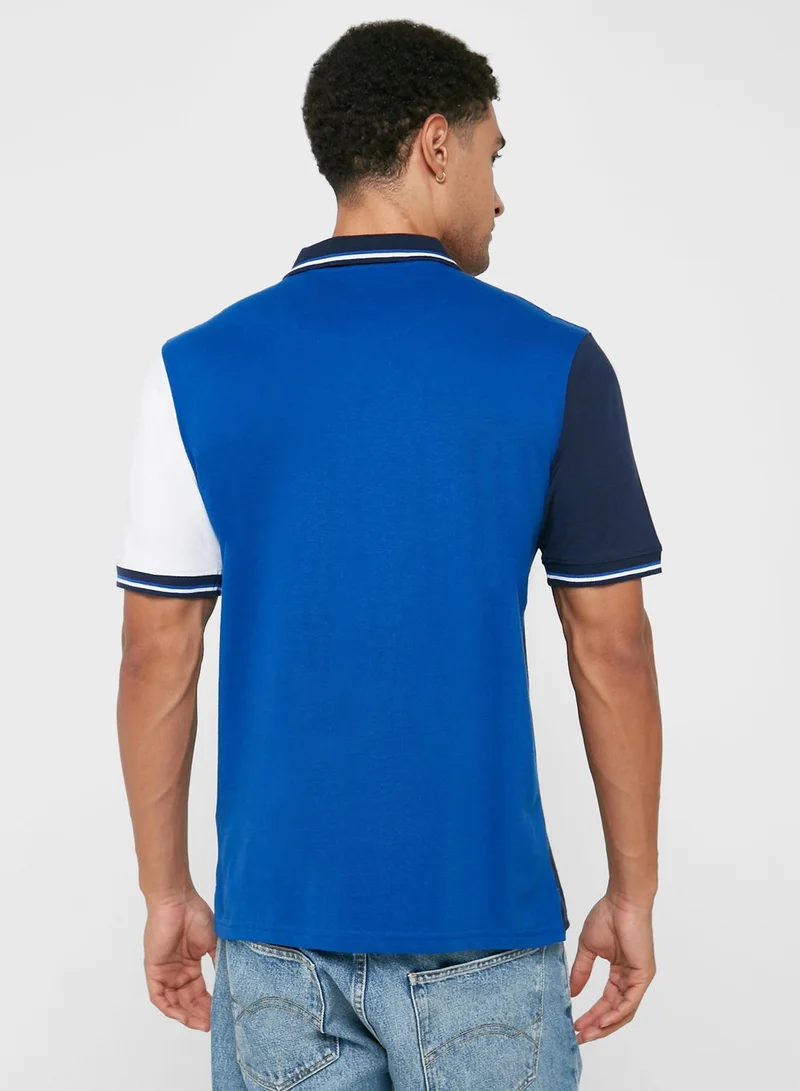 Seventy Five Colourblock Polo Shirt