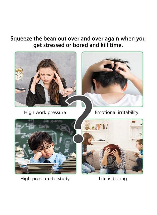 Volscity 10 Pack Edamame Keychain Fidget Toyssqueeze&Beanspeanuts Keychain Sensory Toys Setcute Facial Expressions Edamame Keychain Pea Pod Soybean Stress Relieving For Children And Adult  - Image 5