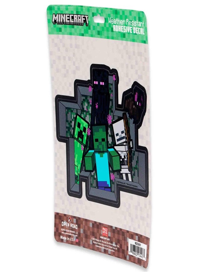 Open Road Brands Minecraft Characters Adhesive Vinyl Decal - Image 2