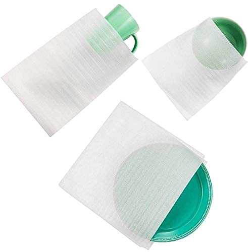 ALIN 60 Cushion Foam Pouches Moving Foam Wrap Pouches Protect Mug Cup Glasses China and Dishes Packing Supplies Packing Cushioning Supplies for Moving