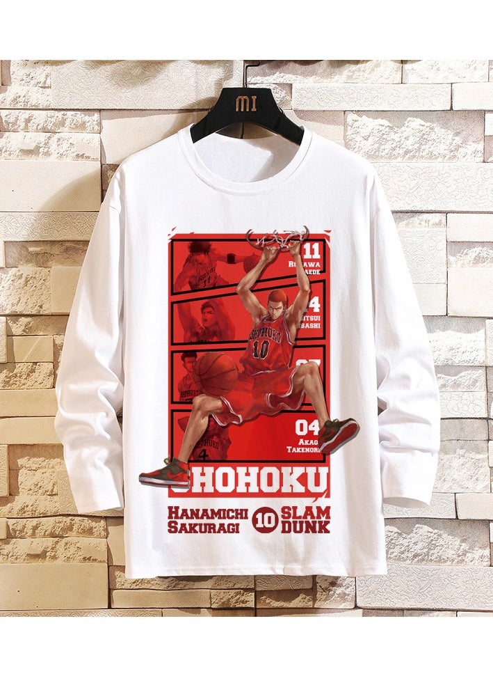 KUYING New Slam Dunk Master Loose Casual Long Sleeve Bottom Shirt  - Image 1