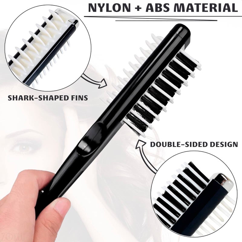 ZOKLU Curl Defining Brush - Curl Comb Defining with Double-Sided Hair Teasing Brush for Volume & Styling with Less Pulling - Designed for Controlled Styling, Shaping, Texture & Shine on Wet & Dry Hair Use - Image 2