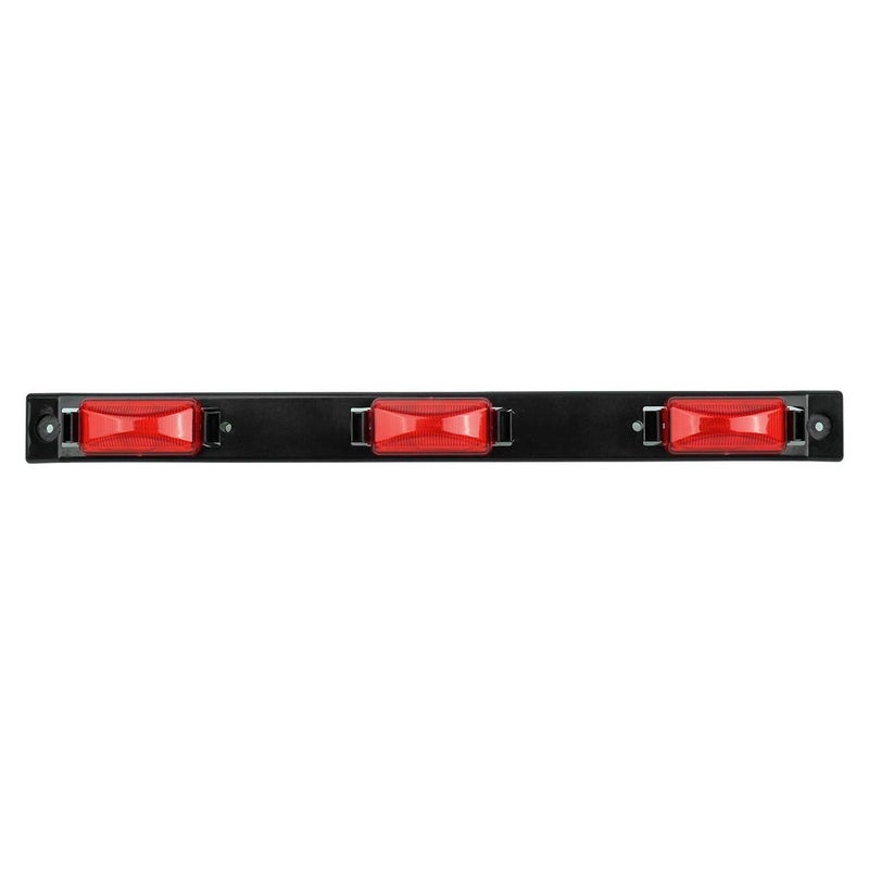 Partsam DOT Approved 17 Inch Red LED Truck Trailer Identification Light Bar Waterproof Sealed 3 Lights Bar 12V Replacement for F150 F250 F350 RAM 1500 2500 3500 Silverado Sierra