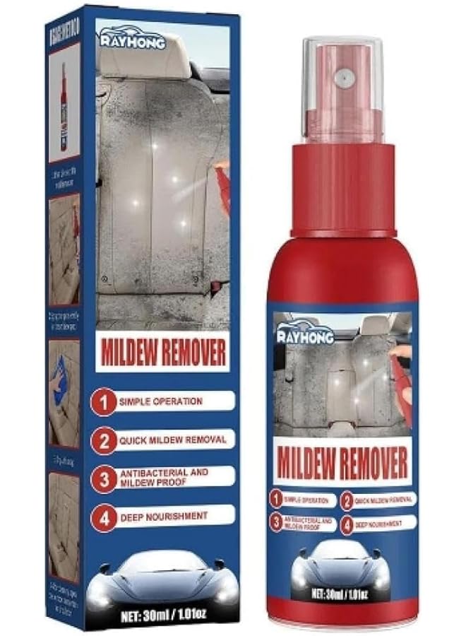 RAYHONG منظف فوم السيارات من رايهونغ بدون شطف، حل تنظيف عملي لداخل السيارة، المقاعد الجلدية، الفينيل والتنجيد، سهل الاستخدام 30 مل بخاخ للصيانة والعناية الشاملة