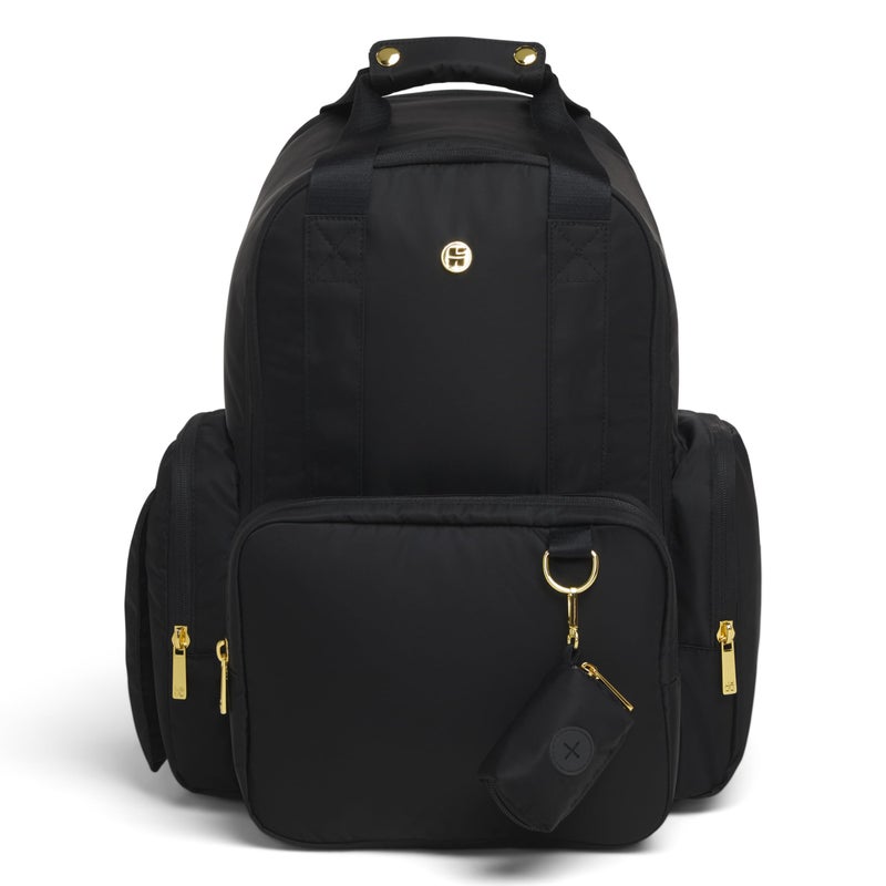 HUGGIES Unisex-adult Signature Hug Pack Diaper Backpack, Black, One Size - Image 1