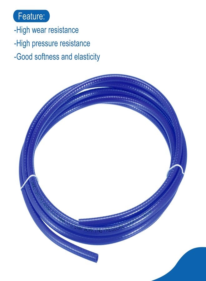 ميكسينيتي خرطوم هواء هوائي MECCANIXITY أنبوب مضفر من البولي يوريثان 5 مم (3/16 بوصة) قطر داخلي × 8 مم (5/16 بوصة) قطر خارجي × 9.84 قدم أزرق لضاغط الهواء ونقل السوائل - Image 3