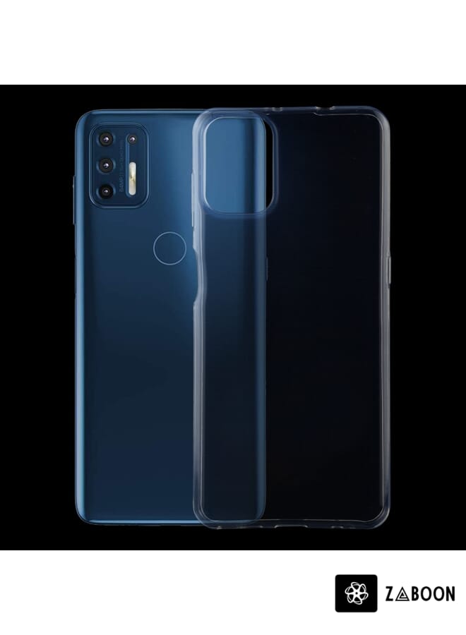 Zaboon غطاء حماية لهاتف موتورولا موتو جي 9 بلس 0.75 مم رقيق للغاية شفاف TPU ناعم - Image 1