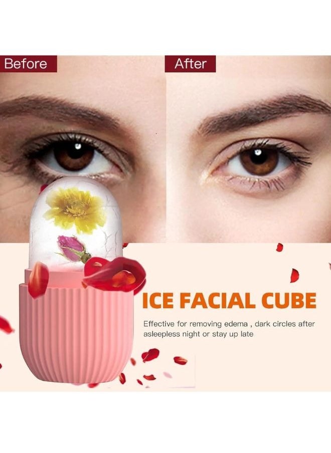 Prime by javaudan Ice Mold Ice Maker for Face with Anti-Leak& Drip System, Contour Cube Ice Roller, Silicone Ice Holder for Face Ice Face Roller Skin Care Tools Gift for Women  - Image 3