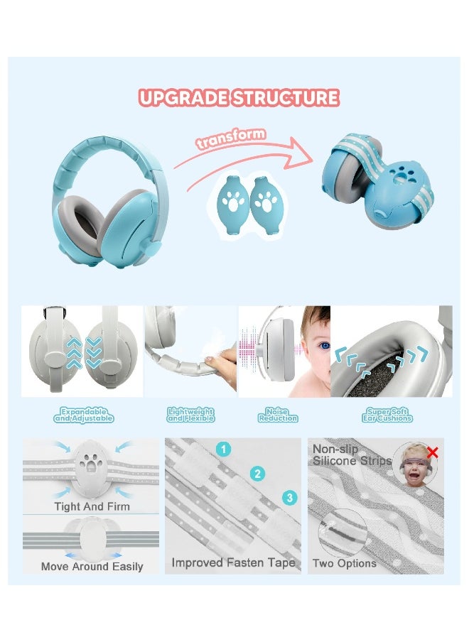 AL RAID - Baby Earmuffs Dual-purpose Head-mounted Noise-proof Sleeping Children's Outdoor Noise Reduction Earmuffs - Image 1