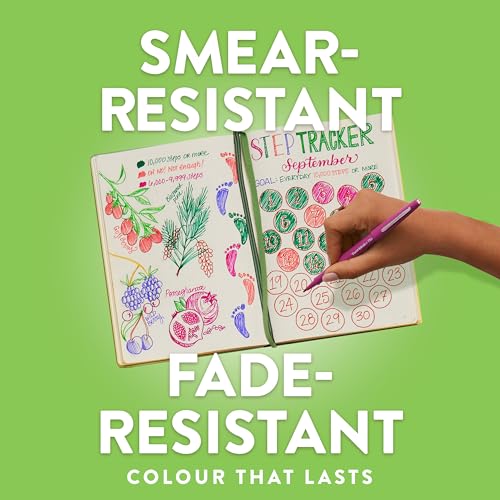 Paper Mate Flair Felt Tip Pens | Medium Point (0.7 mm) Writing Pens | Blue Pens | For Writing, Drawing & Sketching | 5 Count - Image 3