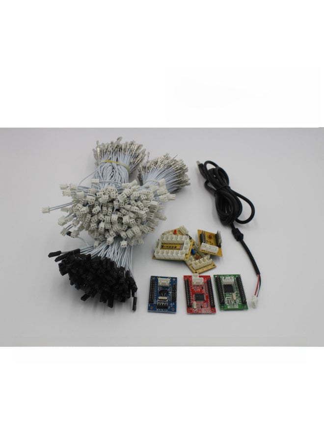جنرال DIY Arcade Rocker Kit USB مقبض كمبيوتر لوحة تحكم اللعبة ثلاثة ولوحة أزرار هزازة ملحقات الصندوق السفلي - لون المنتج: مصاصة واحدة  - Image 5