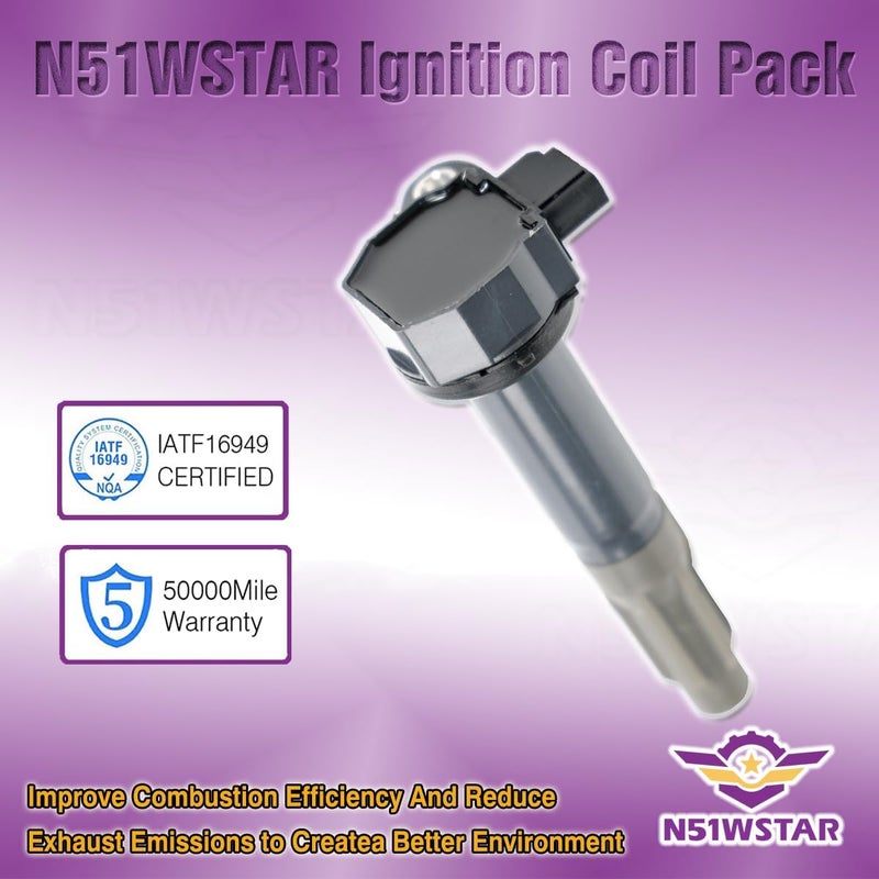 N51WSTAR مجموعة حزم ملف الإشعال N51WSTAR من 4 قطع لسيارات سوبارو ليجاسي وأوتباك 2.5L H4 EJ25 - Image 4