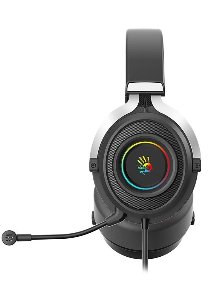 G535P RGB Gaming Headset - Stereo Sound –Detachable Noise-Cancelling Mic. - In Line Controller - Premium Comfort  | Black (3.5mm + USB)