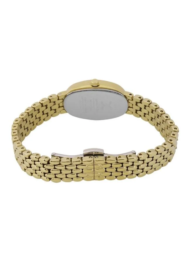 DANIEL KLEIN Women's Stainless Steel Gold Alloy Case Analog Light Gold Barrel Sunray Dial Japanese Quartz Premium 30 Meters Water Resistant