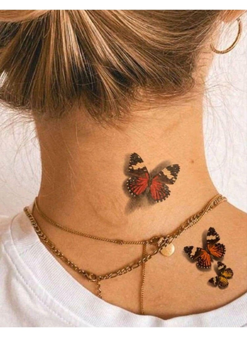 2 Sheets 3D Big Size Body Art Temporary Tattoo Stickers for Women - Image 5