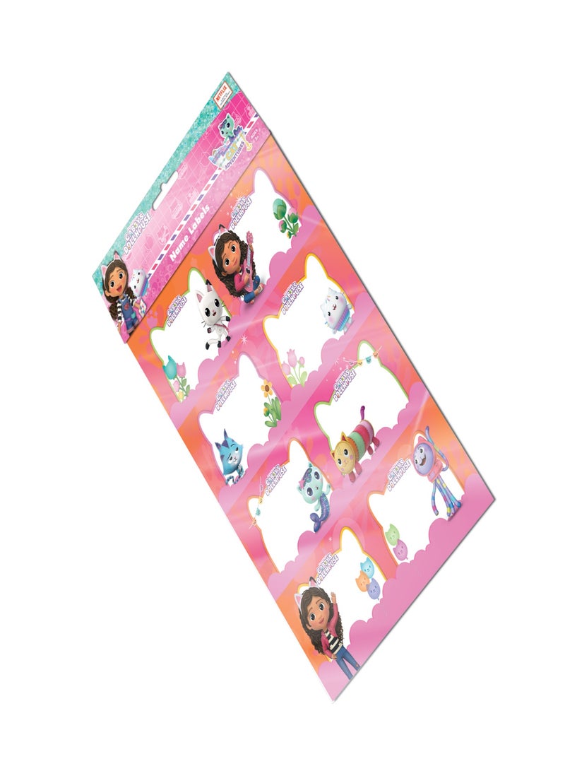 UNIVERSAL Gabby'S Dollhouse Name Label A4 2Sheet In Opp Bag