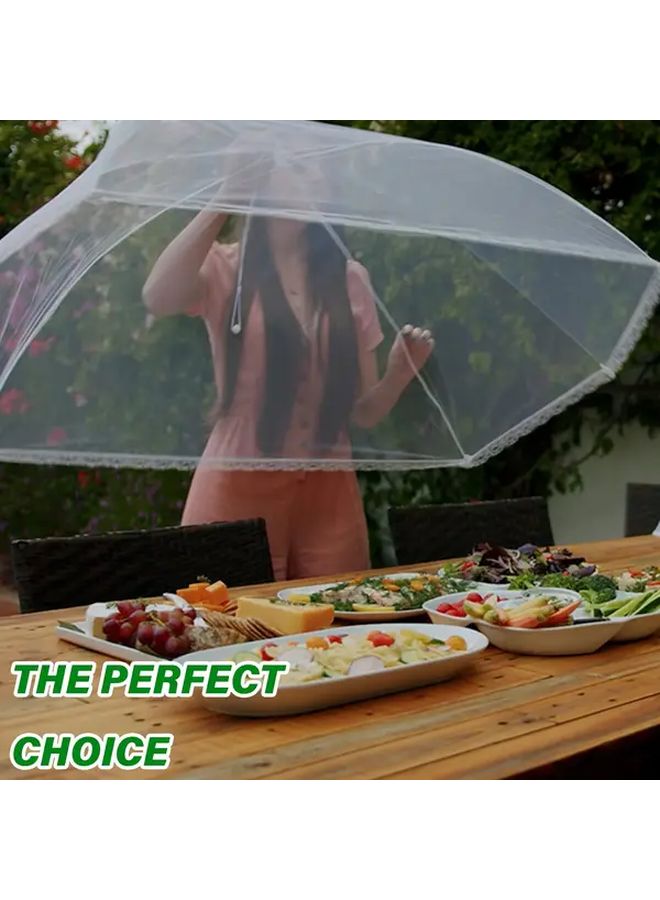 6pcs Large Picnic Food Cover Foldable Mesh Tent Portable BBQ Washable for Camping - Image 2