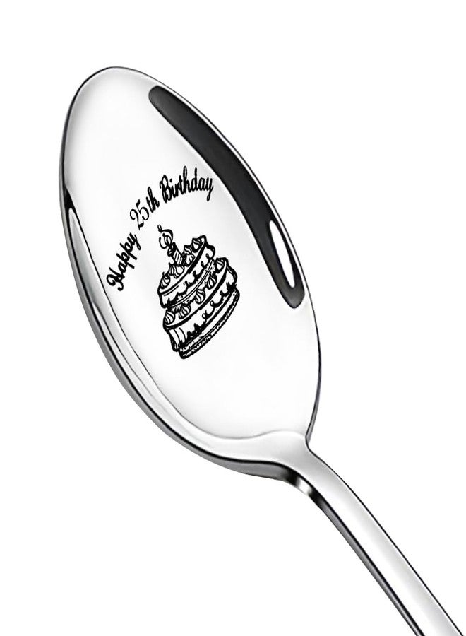 Borhmty 25th Birthday Gifts for Women Best Friend 25 th Birthday Gift for Daughter 25 Year Old Birthday Gifts for Him Her Bday Gifts for 25 Year Old Son 25th Birthday Spoon Gift for Boys Girls - Image 1