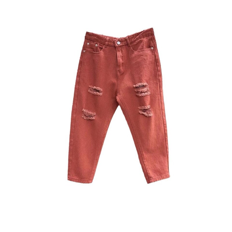 Unisex Classic Denim Jeans Loose Fit Daily Outdoor Wear - Image 5