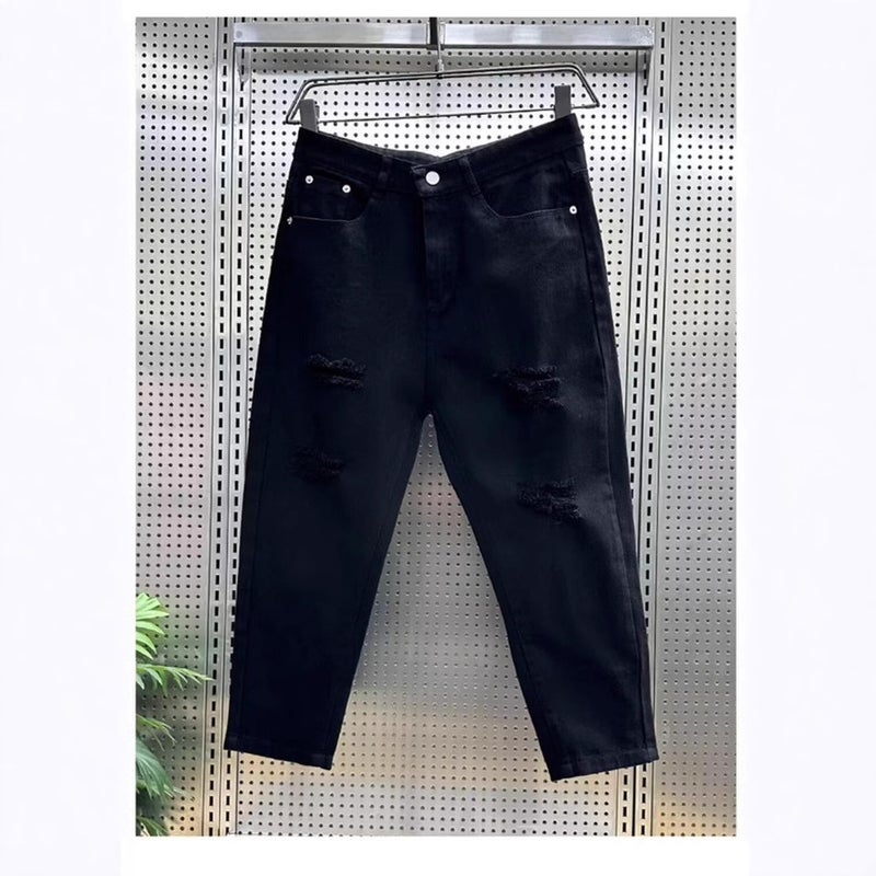 Unisex Classic Denim Jeans Loose Fit Daily Outdoor Wear - Image 1