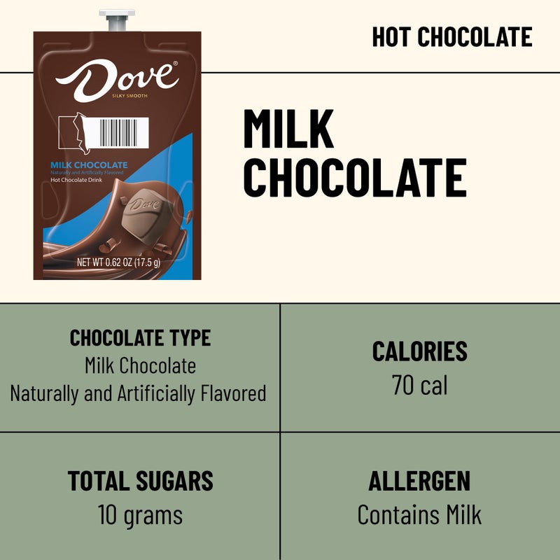 Flavia Dove Hot Chocolate Freshpacks works only with Flavia Brewers (Case of 36) - Image 2