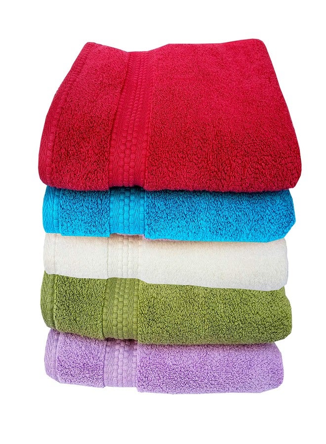 Space Fly Attractive 2 Hand Towels, Zero Twist Ultra Soft and Cotton (Big Size: 16X24 Inch_Multi Color) - Image 5