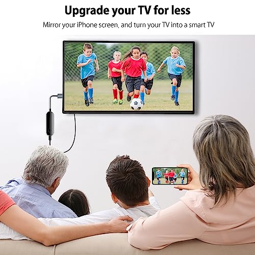 lulaven iShare iOS Wireless HDMI Display Adapter iOS only Tiktok Viral Picks Streaming Device for iPhone iPad HD Video Sync Streaming Mirroring YouTube Tiktok to TV Not Support Netflix - Image 3