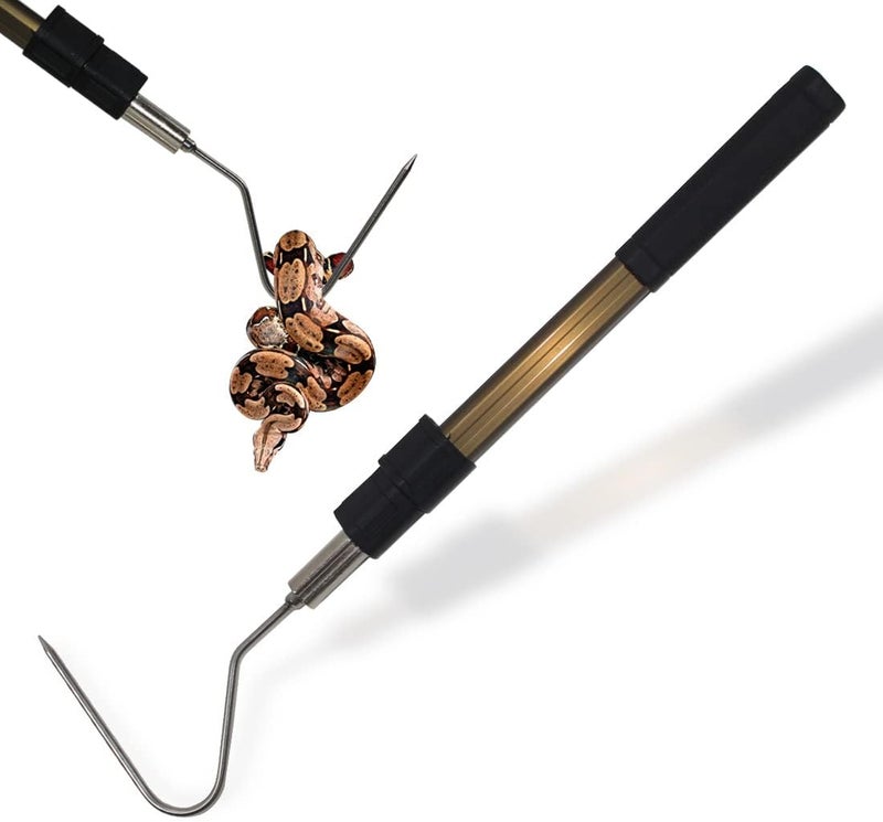 Wamlet 41.6" Snake Hook Reptile Catcher Stick Tongs Rattlesnakes Grabber Pick-up Handling Tool Kit for Catching Controlling or Moving Python Copperhead - Image 1