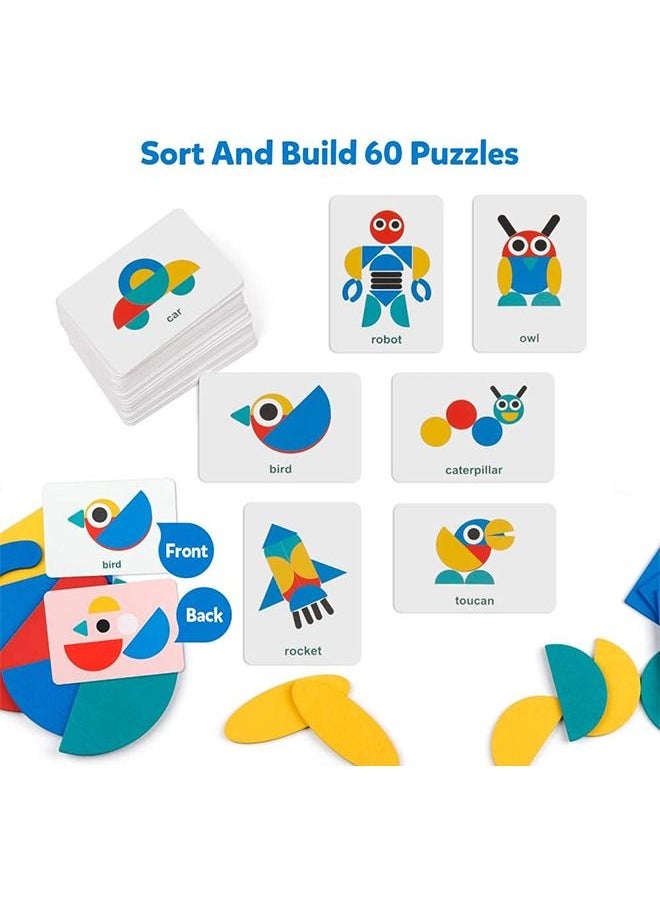 Ant - Toddlers Wooden Pattern Shape Puzzle Animals Jigsaw，Montessori Educational Toys，Toys Sorting and Stacking Games for Toddlers Kids Boys Girls Age 3+ Years Old - Image 1