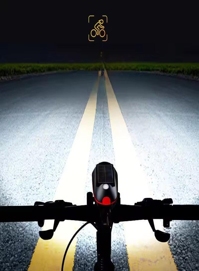 FCCRACING Rechargeable Cycle Solar Front, Rear & Valve Light and with Horn Waterproof Cycle Light (Red) - Image 3