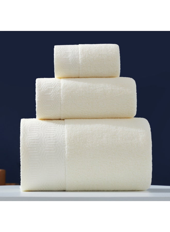Pure Cotton Thickened Soft Plain-colored Bath Towel And Face Towel With Gift Printing