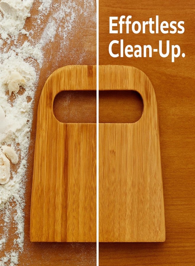 Mrs. Anderson's Baking Mrs. Anderson’s Baking Bench Dough Scraper, Natural Bamboo 5.91" x 5.63" - Image 4
