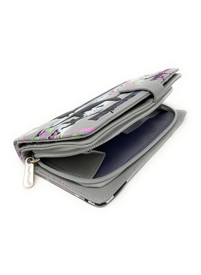 Shag Wear - Forest Horse Large Women'S Animal Wallet Vegan Faux Leather Gray 7 - Image 1