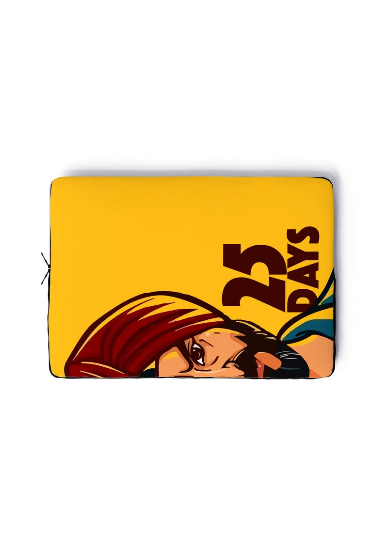 LOUD UNIVERSE Laptop Sleeve 13 inch Sacred Games Netflix Sartaj 25 days TV Series Tablet Sleeve - Image 1