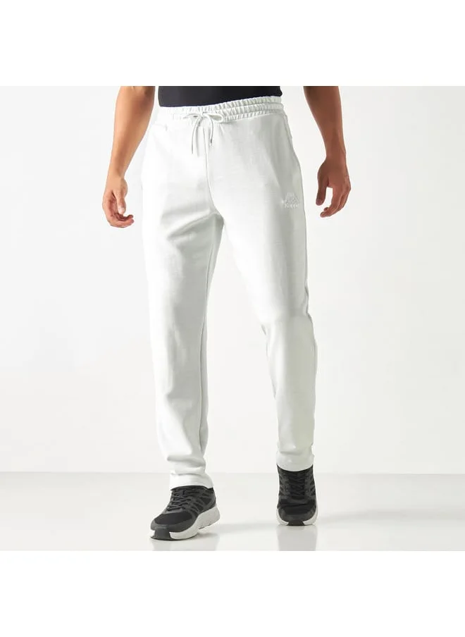 Kappa Kappa Logo Detail Track Pants with Drawstring Closure